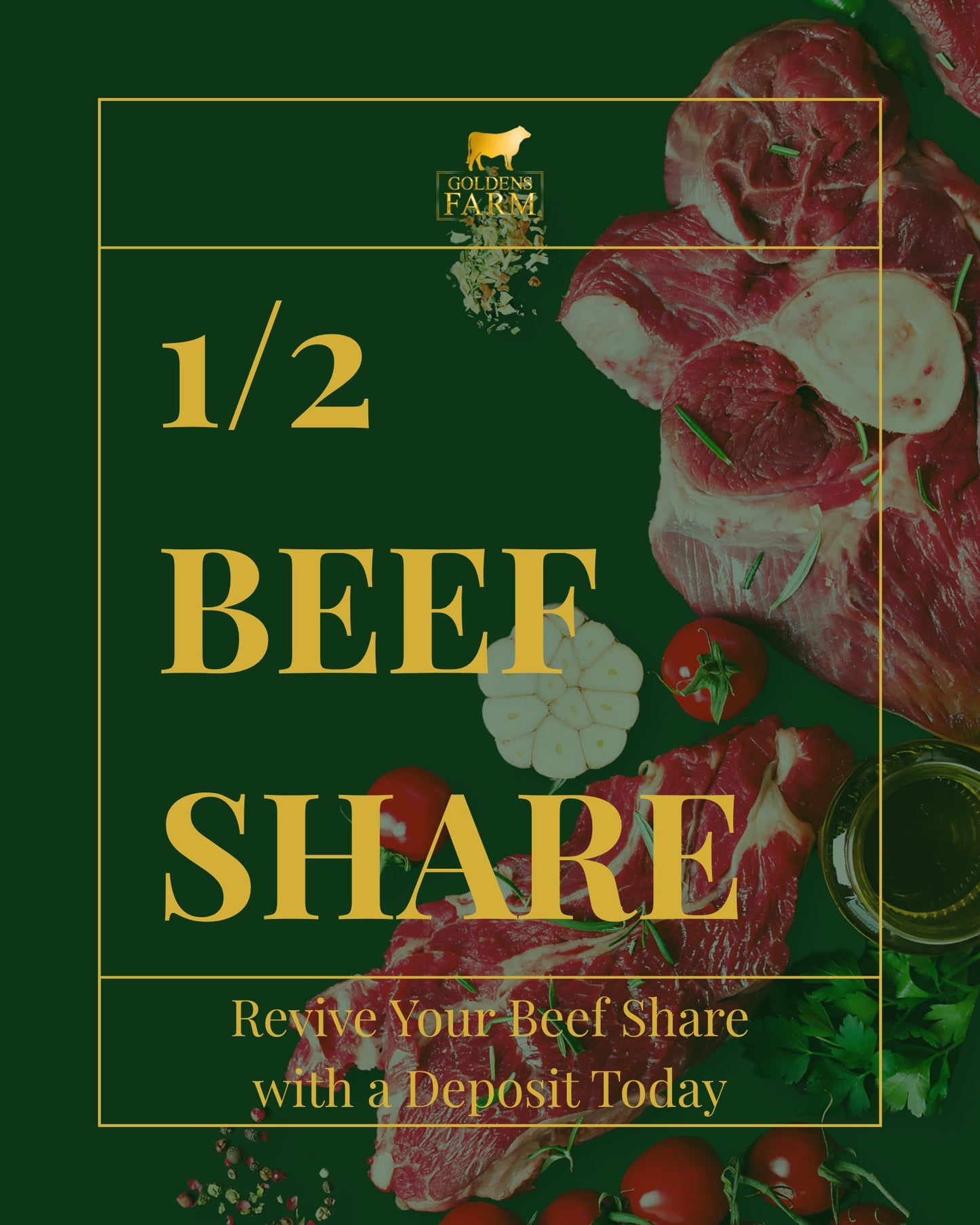 HALF BEEF SHARE - DEPOSIT
