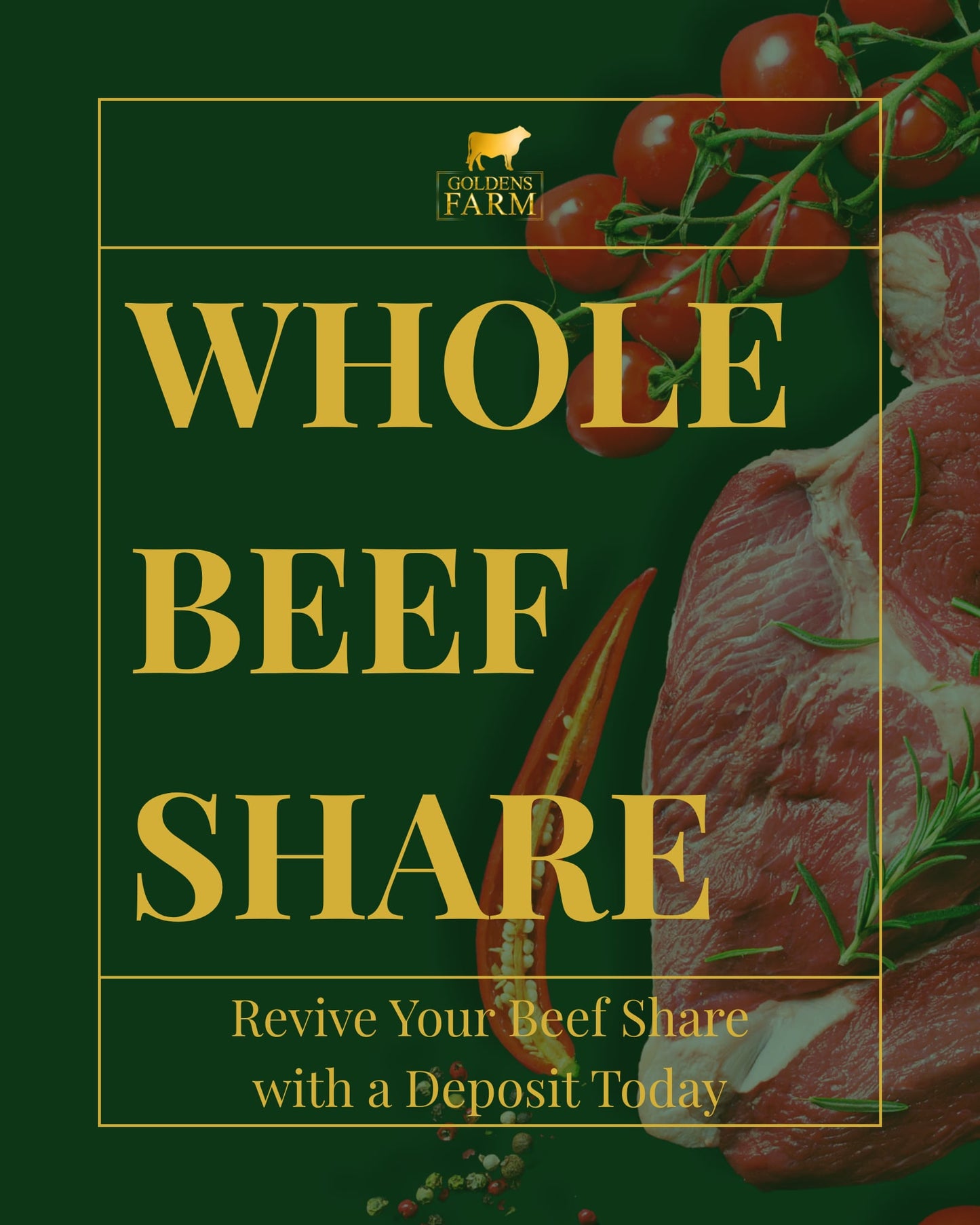WHOLE BEEF SHARE - DEPOSIT